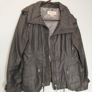 NWOT Karen Millen England Oil Cloth Style Jacket Size 6
